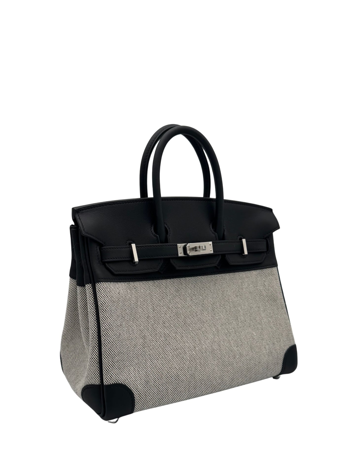 Hermès Birkin 25 Toile Black Palladium Hardware