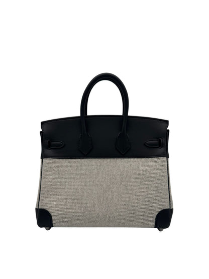 Hermès Birkin 25 Toile Black Palladium Hardware