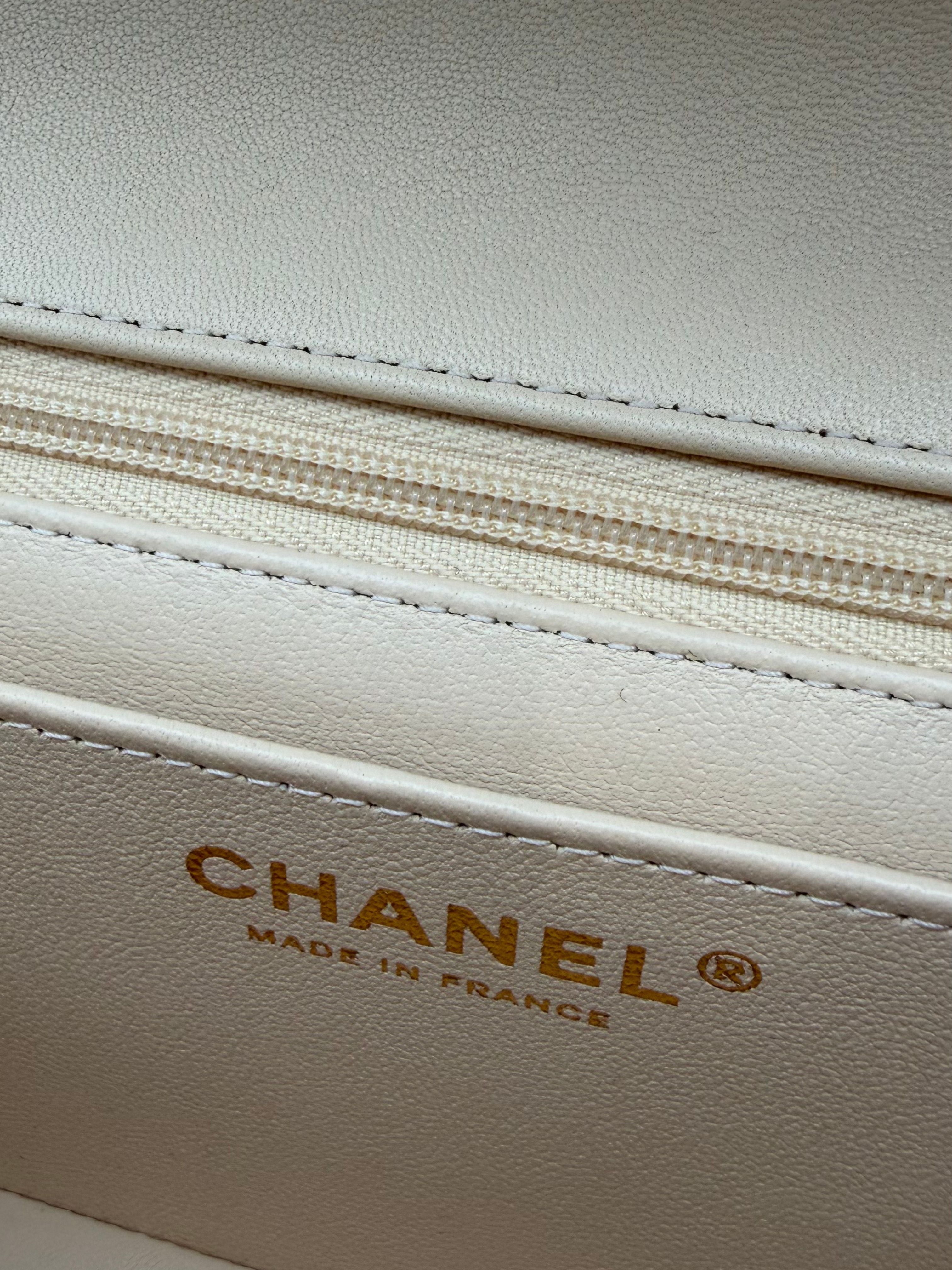 Chanel Classic Mini Rectangle Beige Tweed