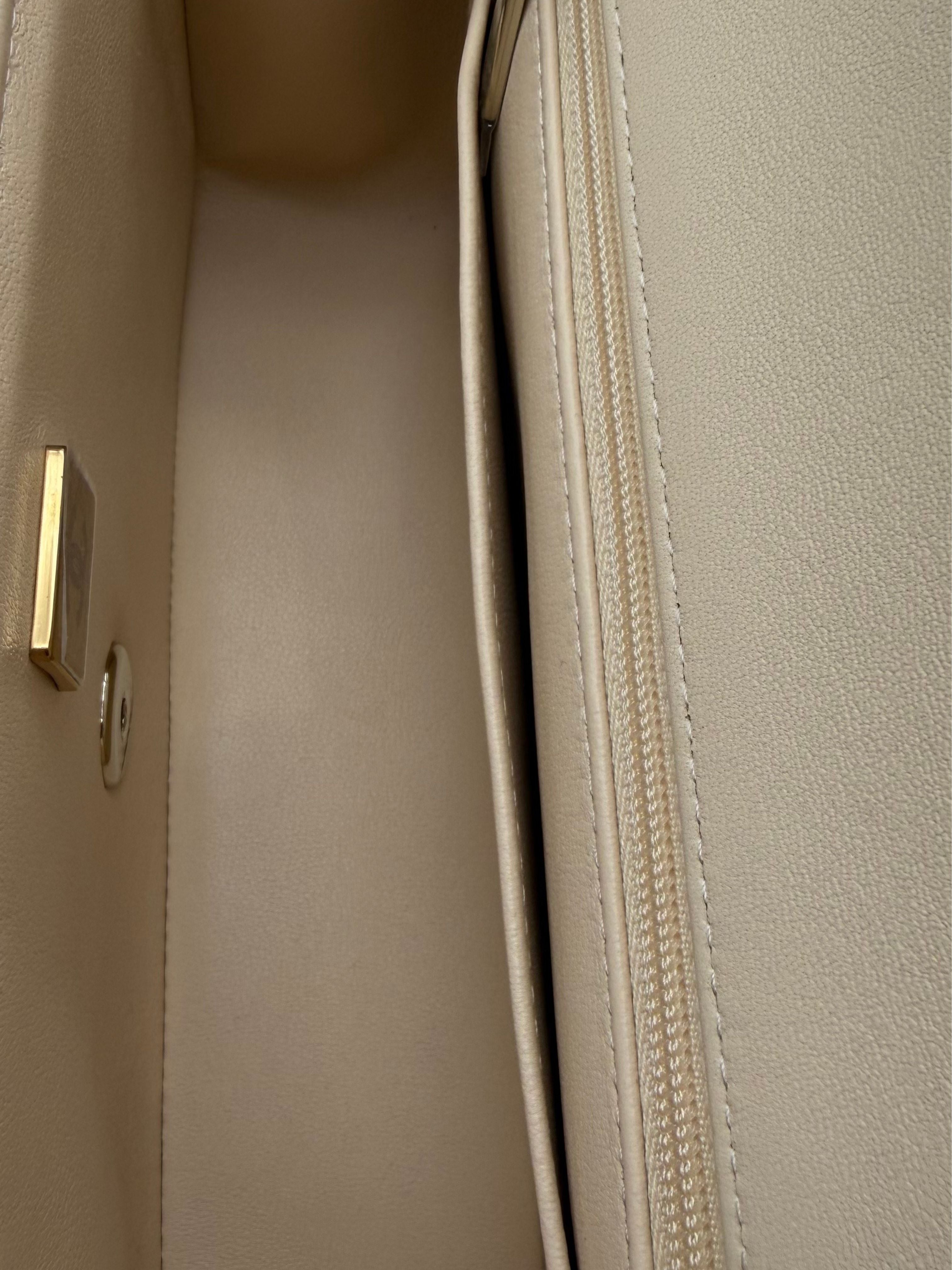 Chanel Classic Mini Rectangle Beige Tweed