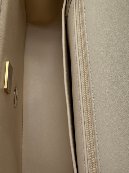 Chanel Classic Mini Rectangle Beige Tweed