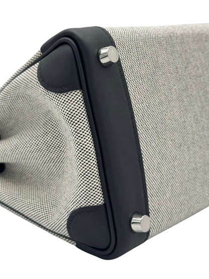 Hermès Birkin 25 Toile Black Palladium Hardware