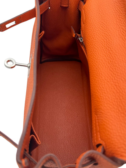 Hermès Kelly 25 Togo Orange