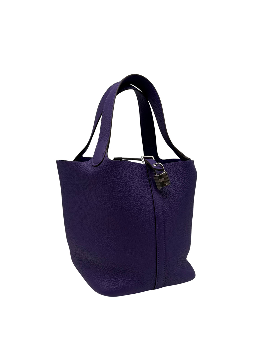 Hermès Picotin 22 Clemence Purple Palladium Hardware