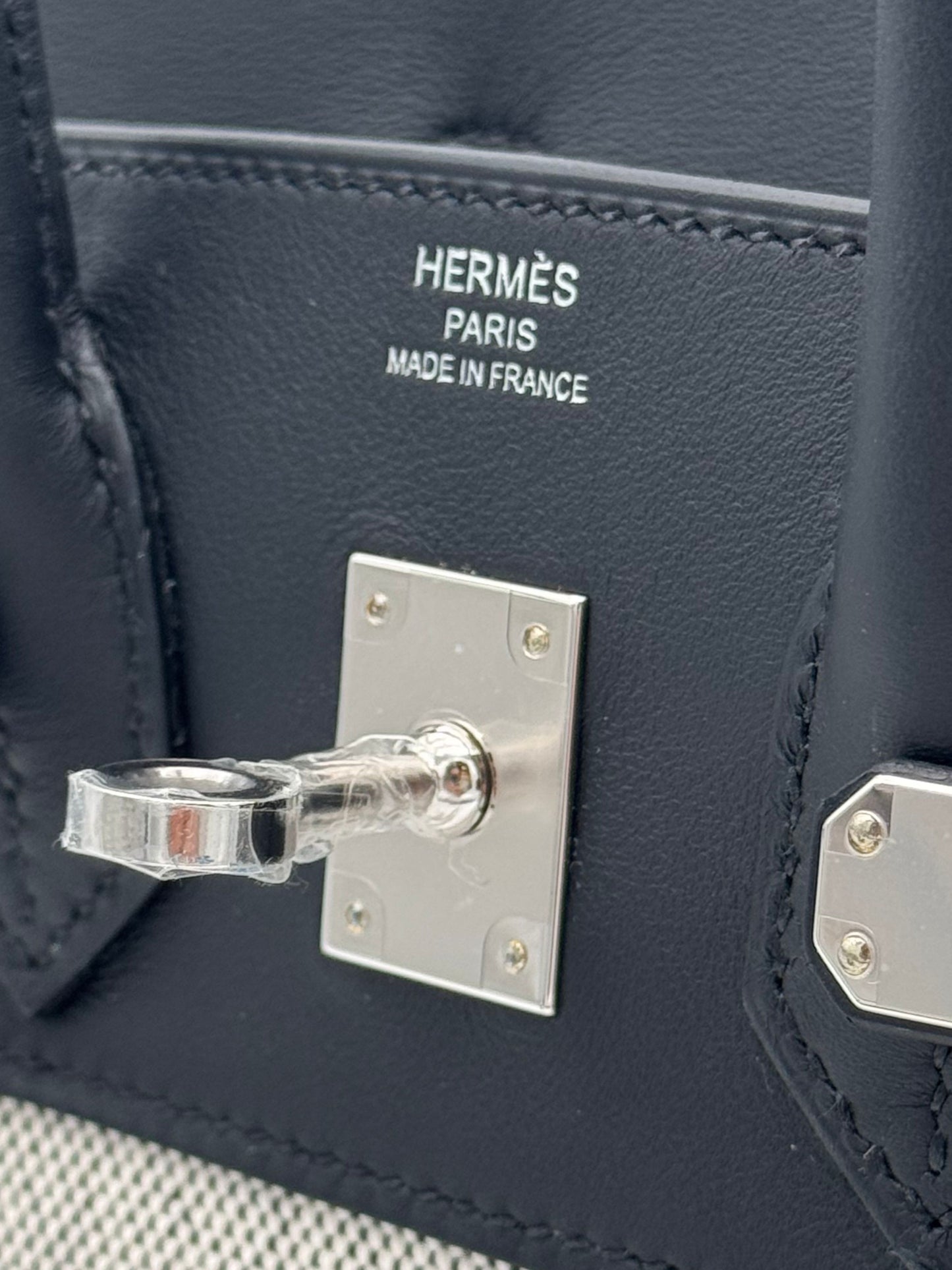 Hermès Birkin 25 Toile Black Palladium Hardware