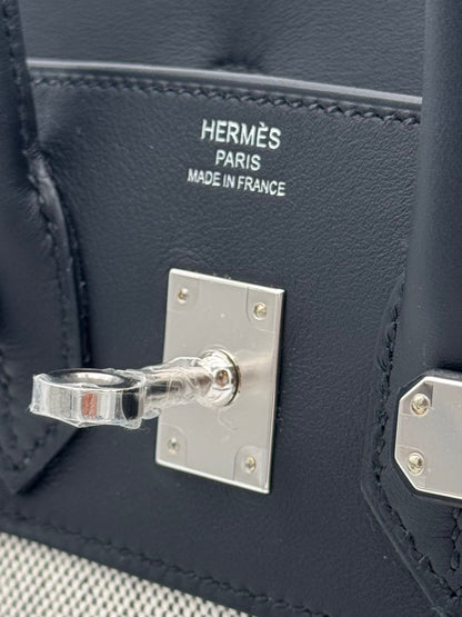 Hermès Birkin 25 Toile Black Palladium Hardware
