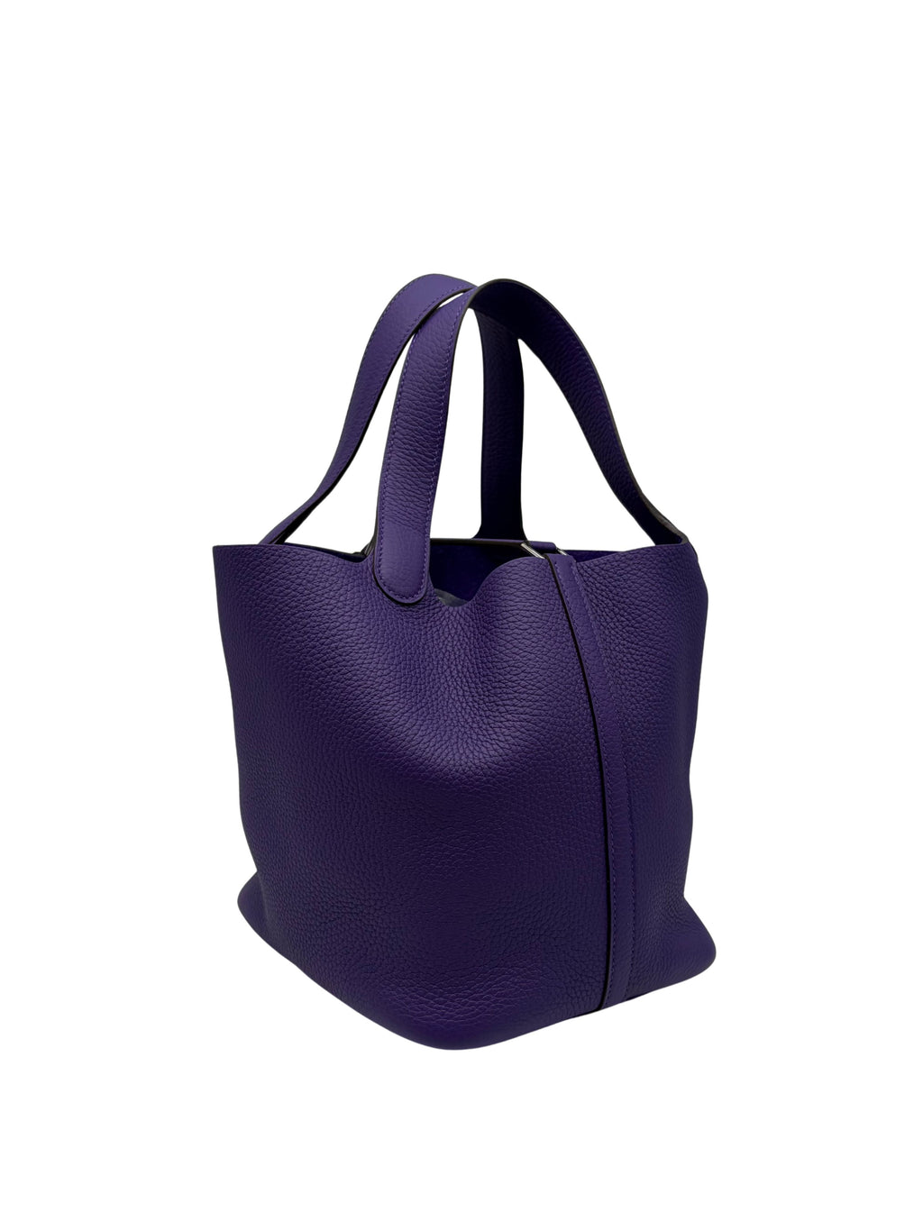 Hermès Picotin 22 Clemence Purple Palladium Hardware