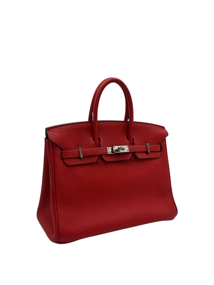 Hermès Birkin 25 Togo Geranium Palladium Hardware