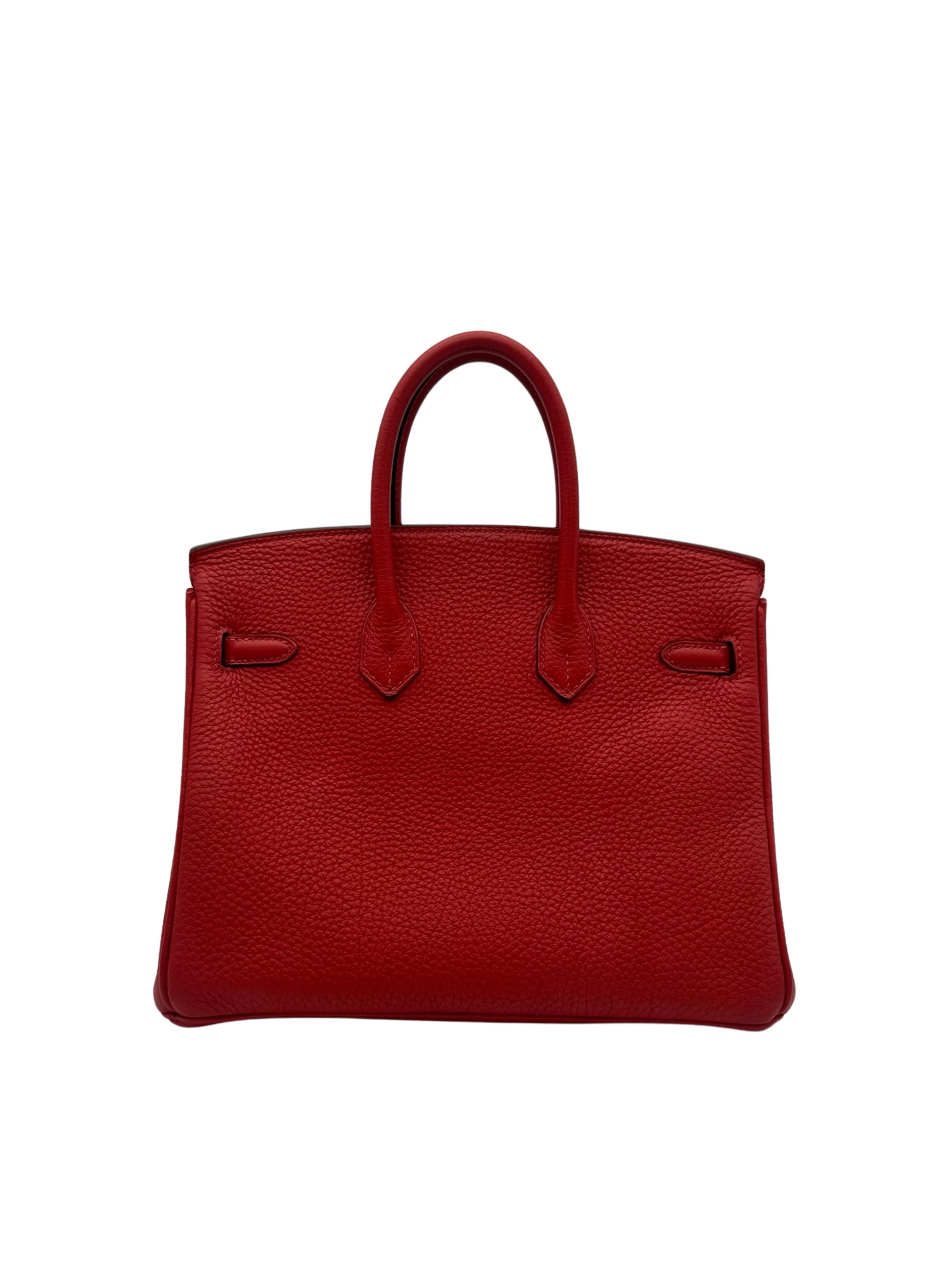 Hermès Birkin 25 Togo Geranium Palladium Hardware