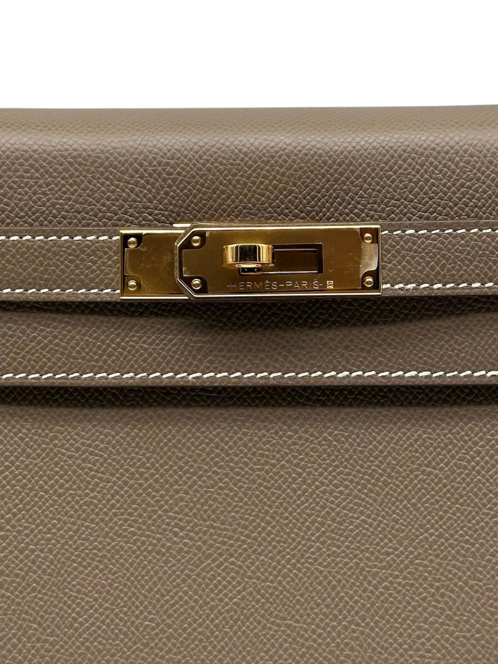 Hermès Kelly 28 Epsom Etoupe Gold Hardware