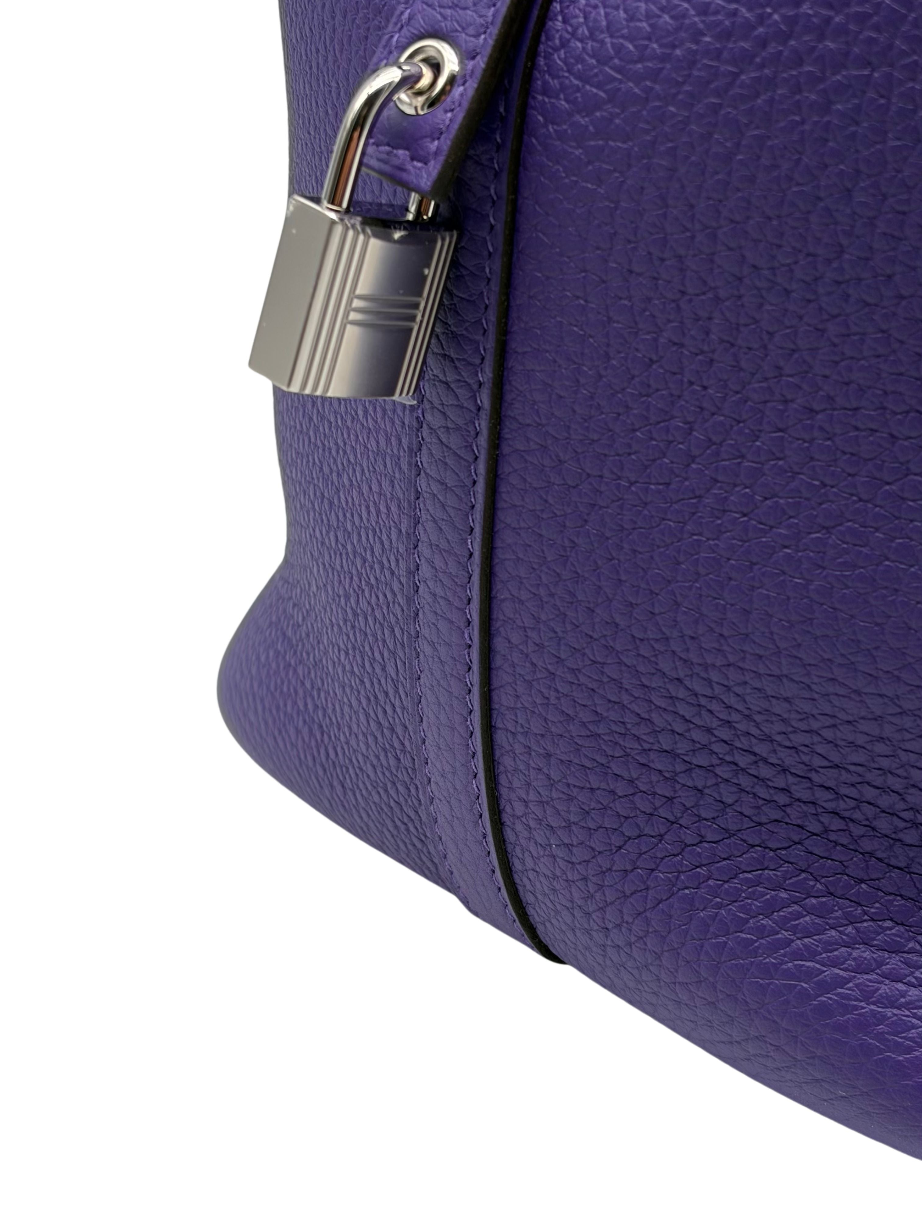 Hermès Picotin 22 Clemence Purple Palladium Hardware