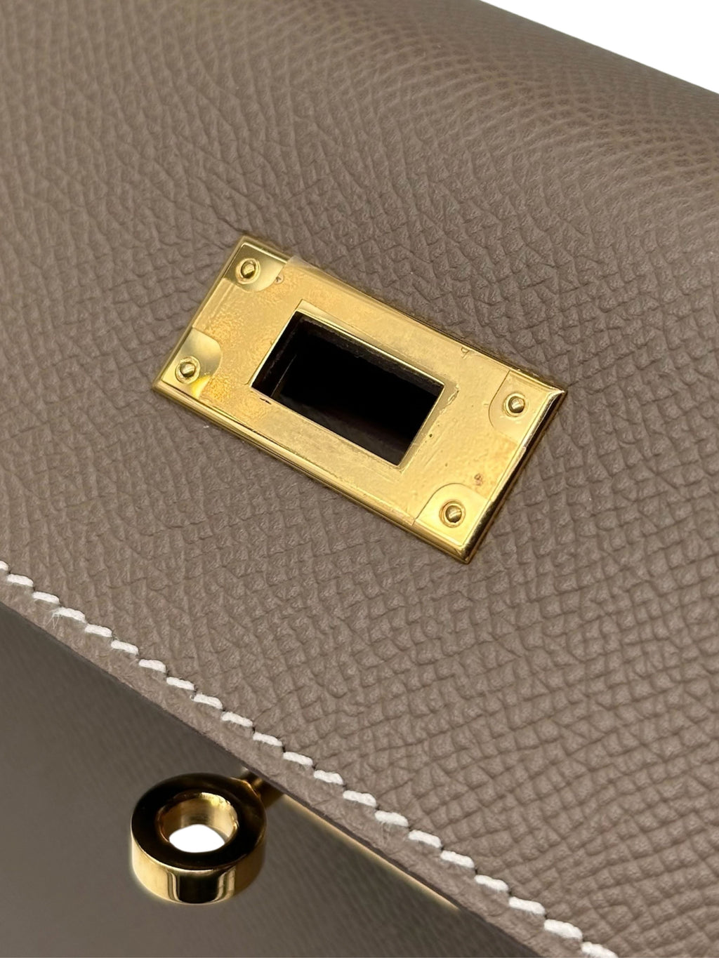 Hermès Kelly 28 Epsom Etoupe Gold Hardware