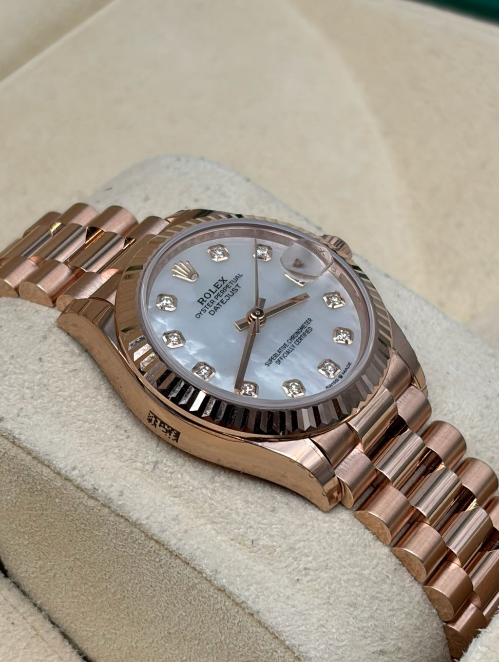 Rolex Datejust 31mm R. Gold Mother Of Pearl Dial