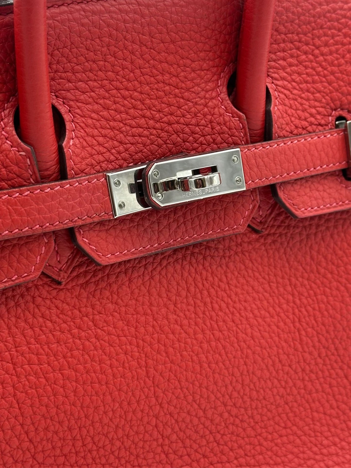 Hermès Birkin 25 Togo Geranium Palladium Hardware