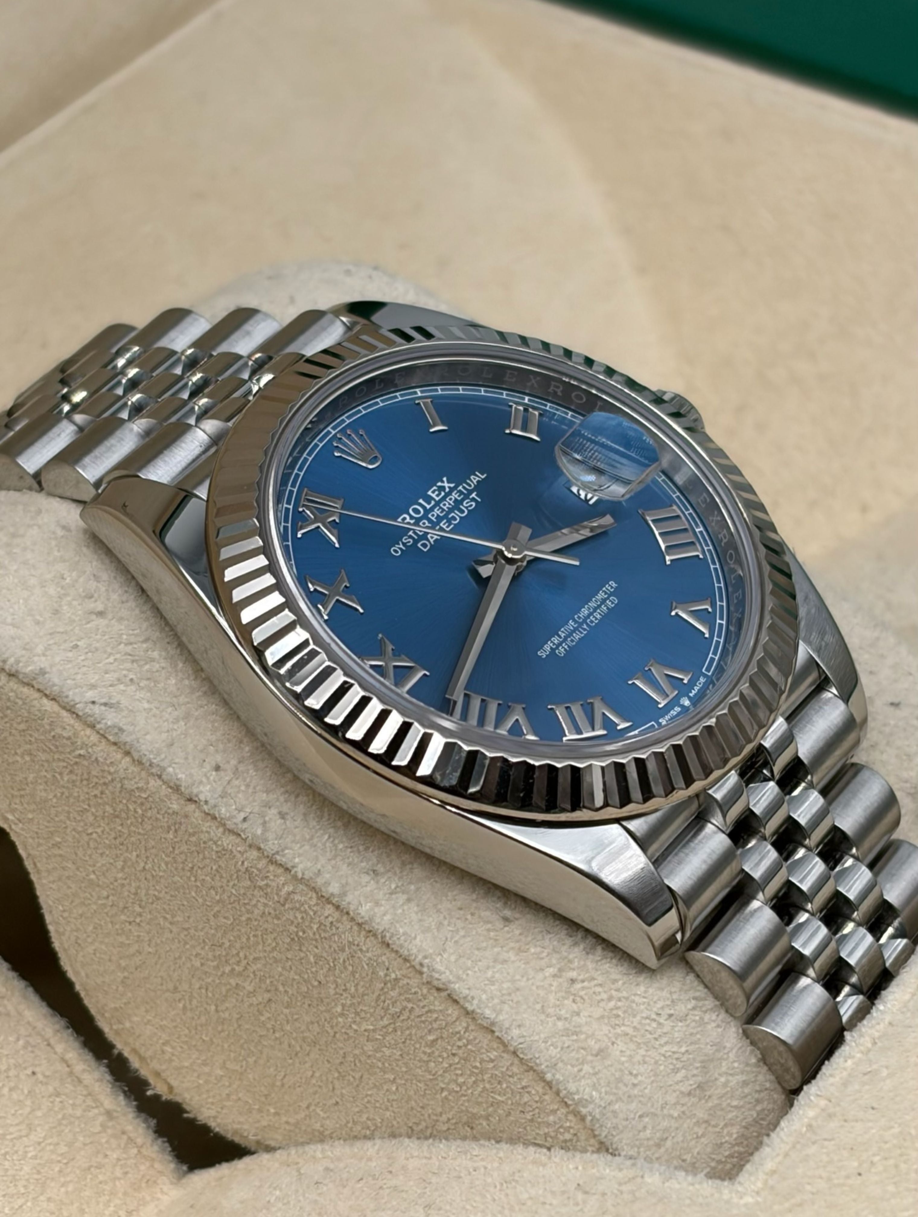 Rolex Datejust 41mm Azzurro Dial Jubilee
