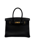 Hermès Birkin 30 Togo Black Gold Hardware