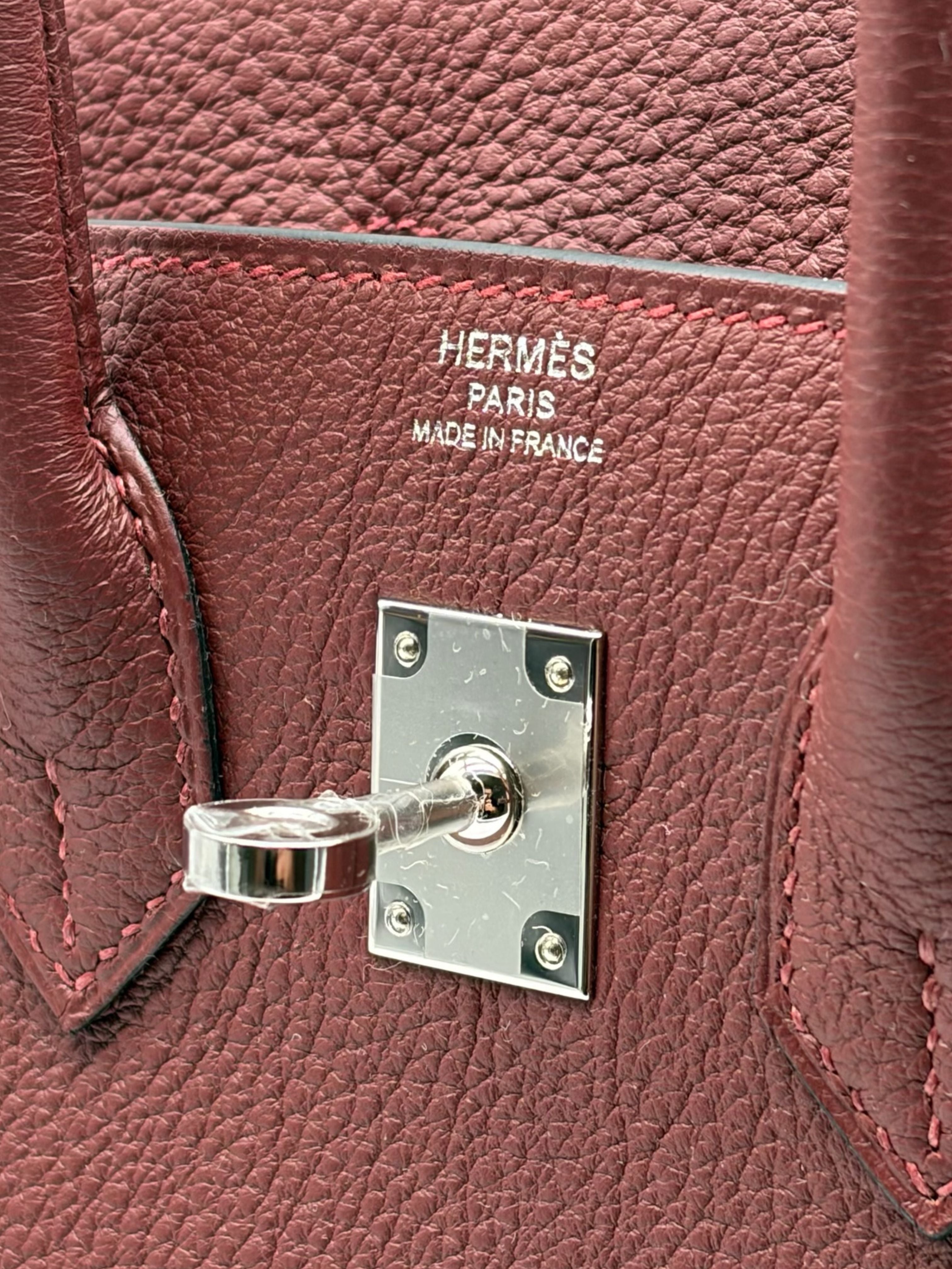 Hermès Birkin 25 Togo Rouge H Palladium Hardware