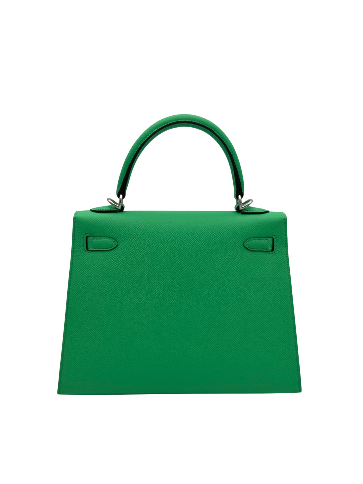 Hermès Kelly 25 Epsom Vert Comics Palladium Hardware