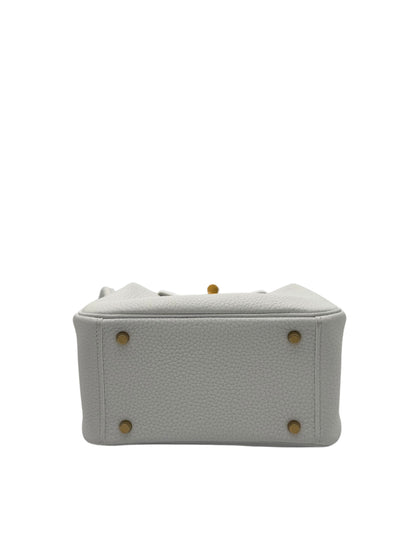 Hermès Lindy Mini Clemence New White