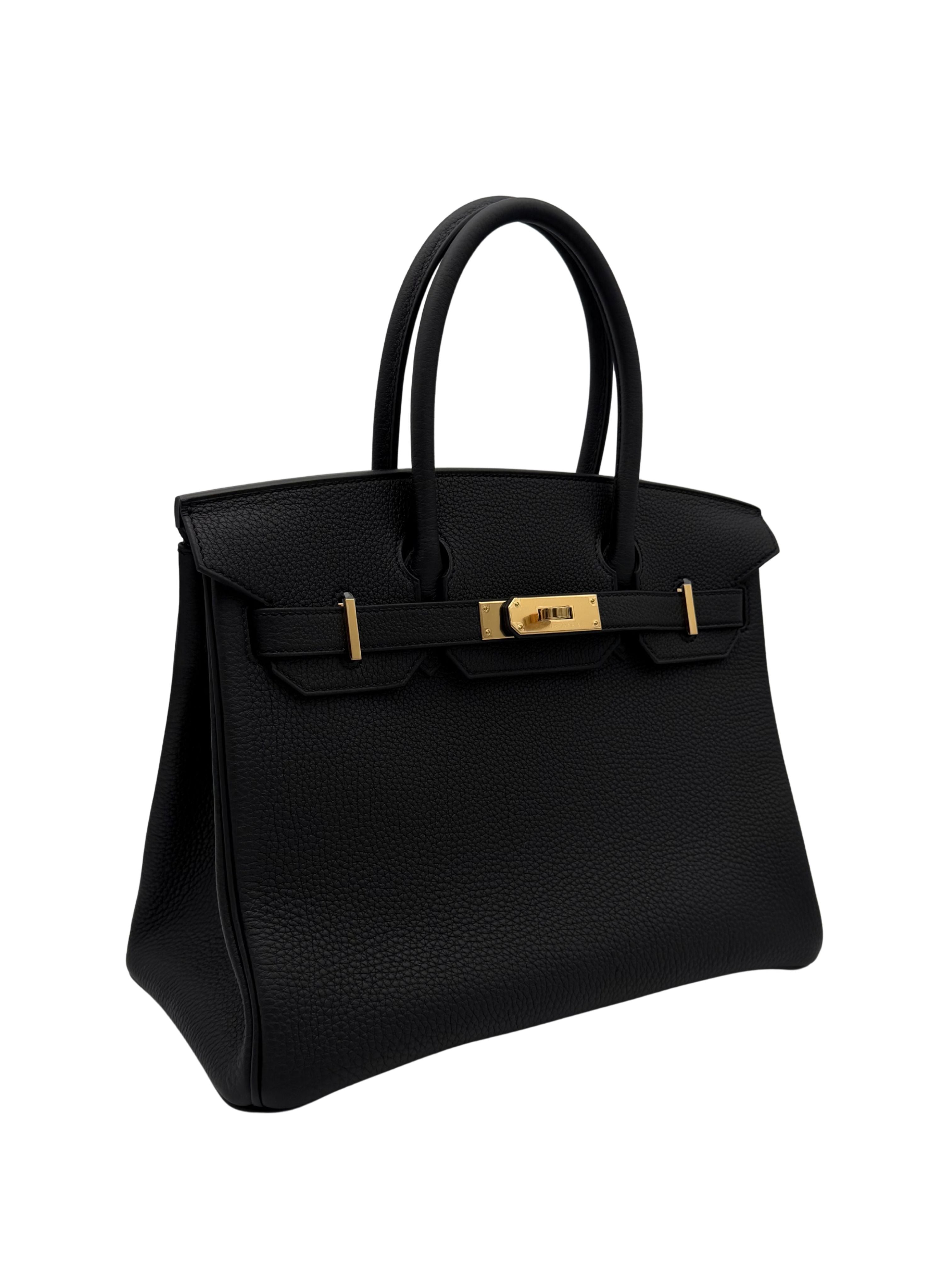 Hermès Birkin 30 Togo Black Gold Hardware