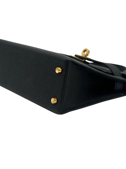 Hermès Kelly Mini HSS Epsom Black/Rose Extreme