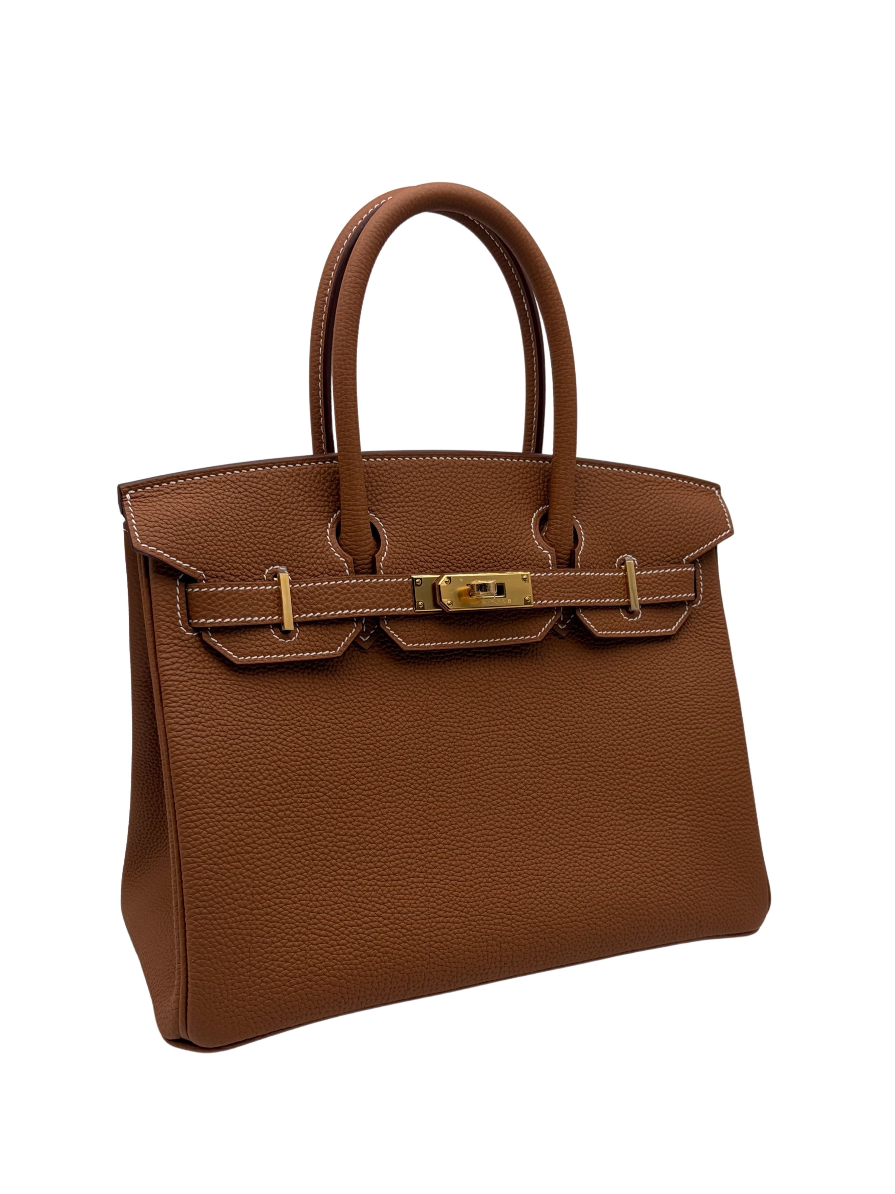 Hermès Birkin 30 Togo Gold Gold Hardware