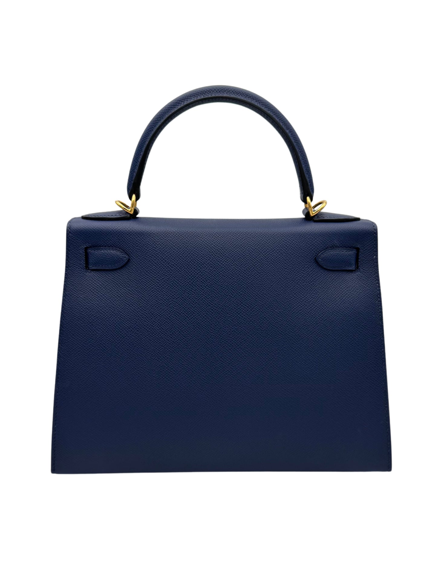 Hermès Kelly 28 HSS Epsom Blue Sapphire / Grey Perle