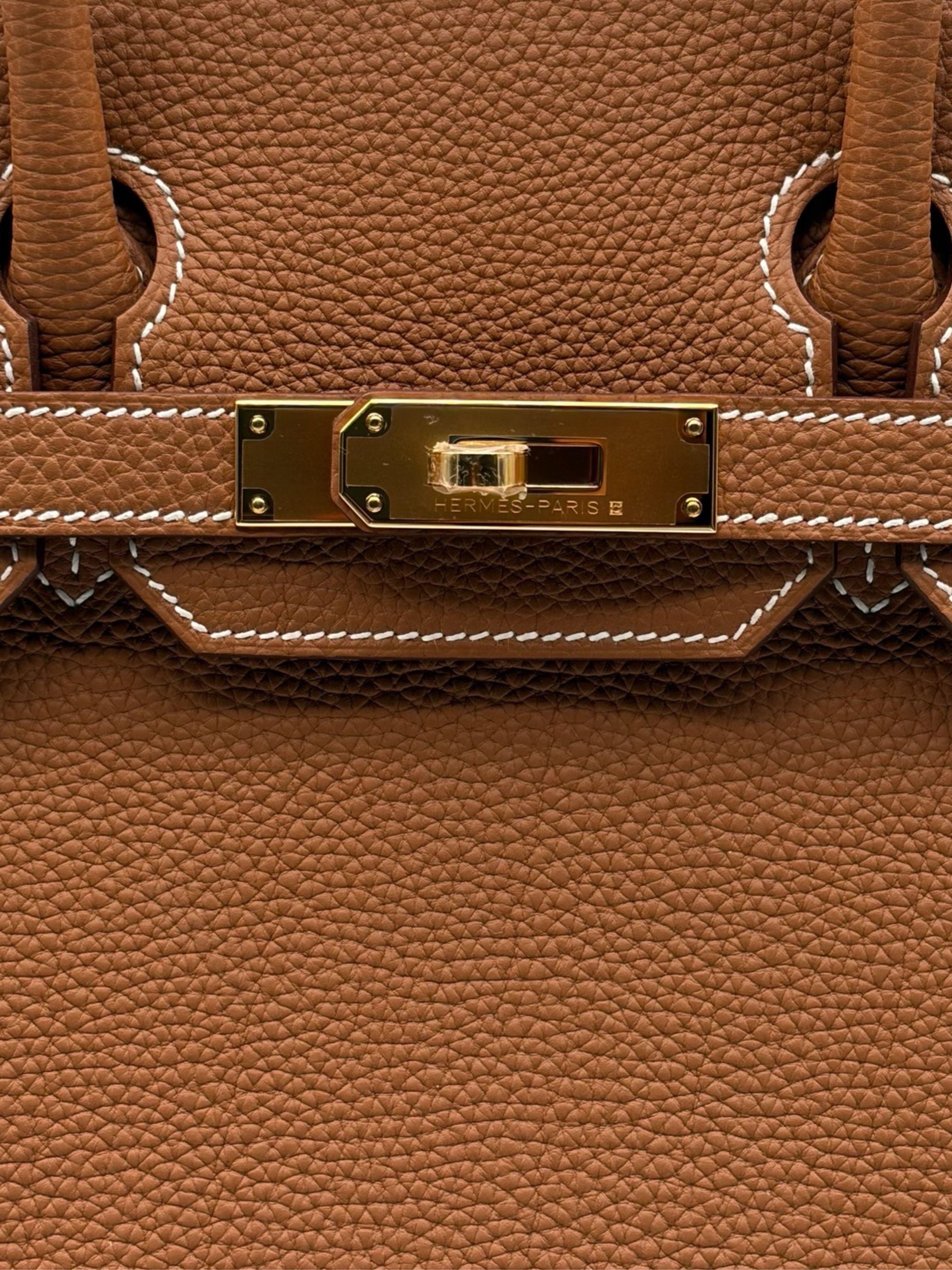 Hermès Birkin 30 Togo Gold Gold Hardware