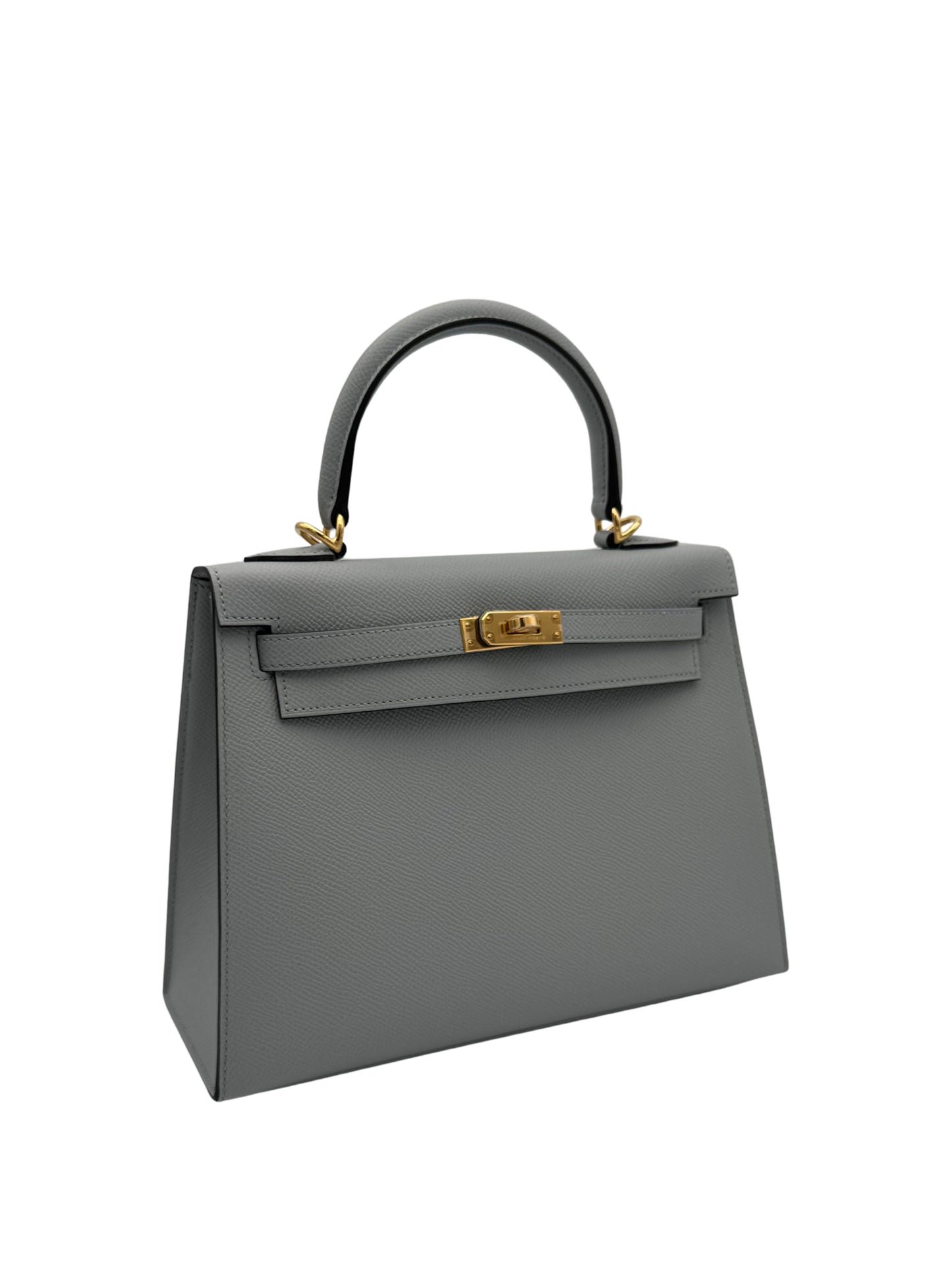 Hermès Kelly 25 Epsom Blue Glacier Gold Hardware