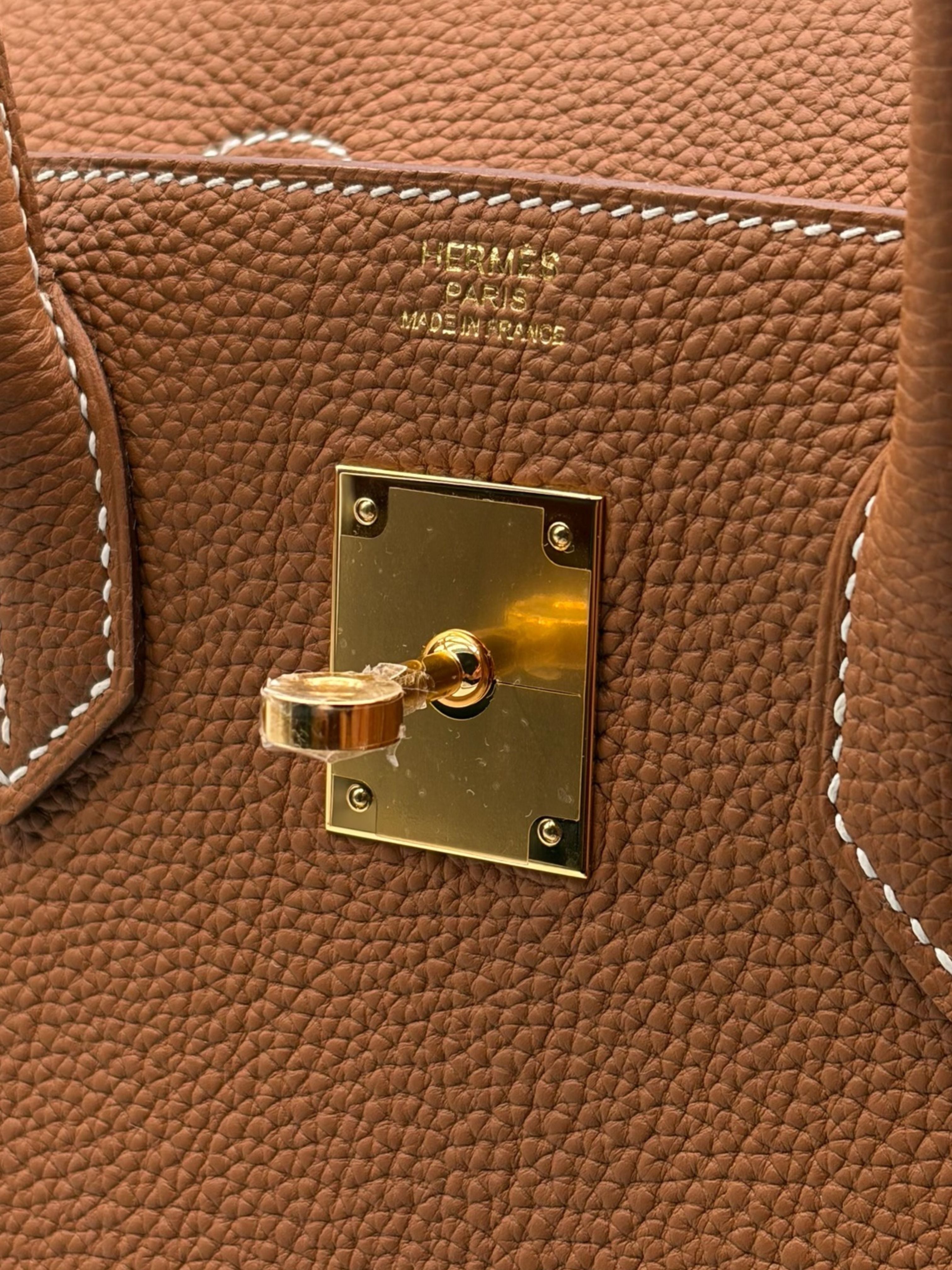 Hermès Birkin 30 Togo Gold Gold Hardware