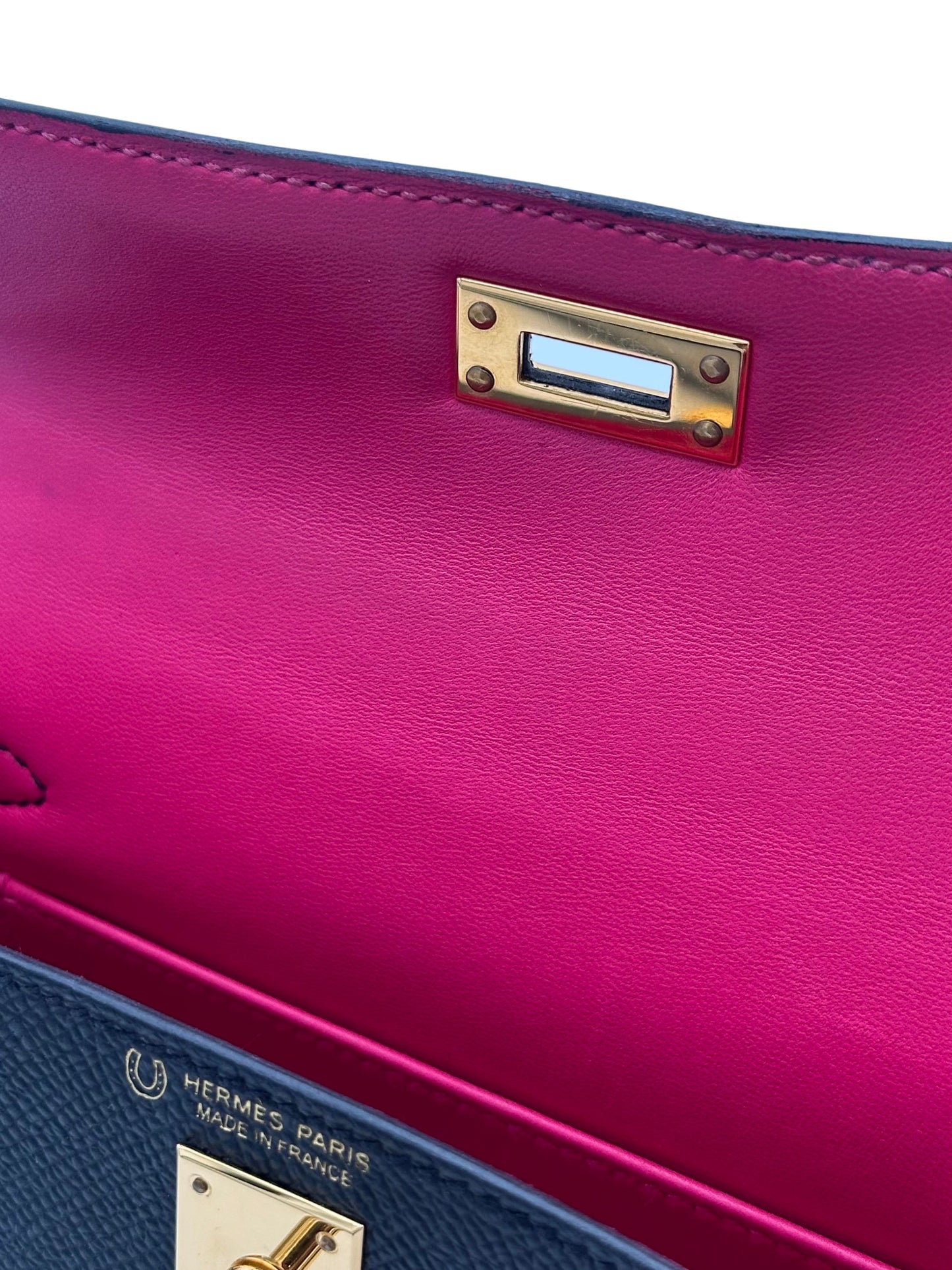 Hermès Kelly Mini HSS Epsom Black/Rose Extreme