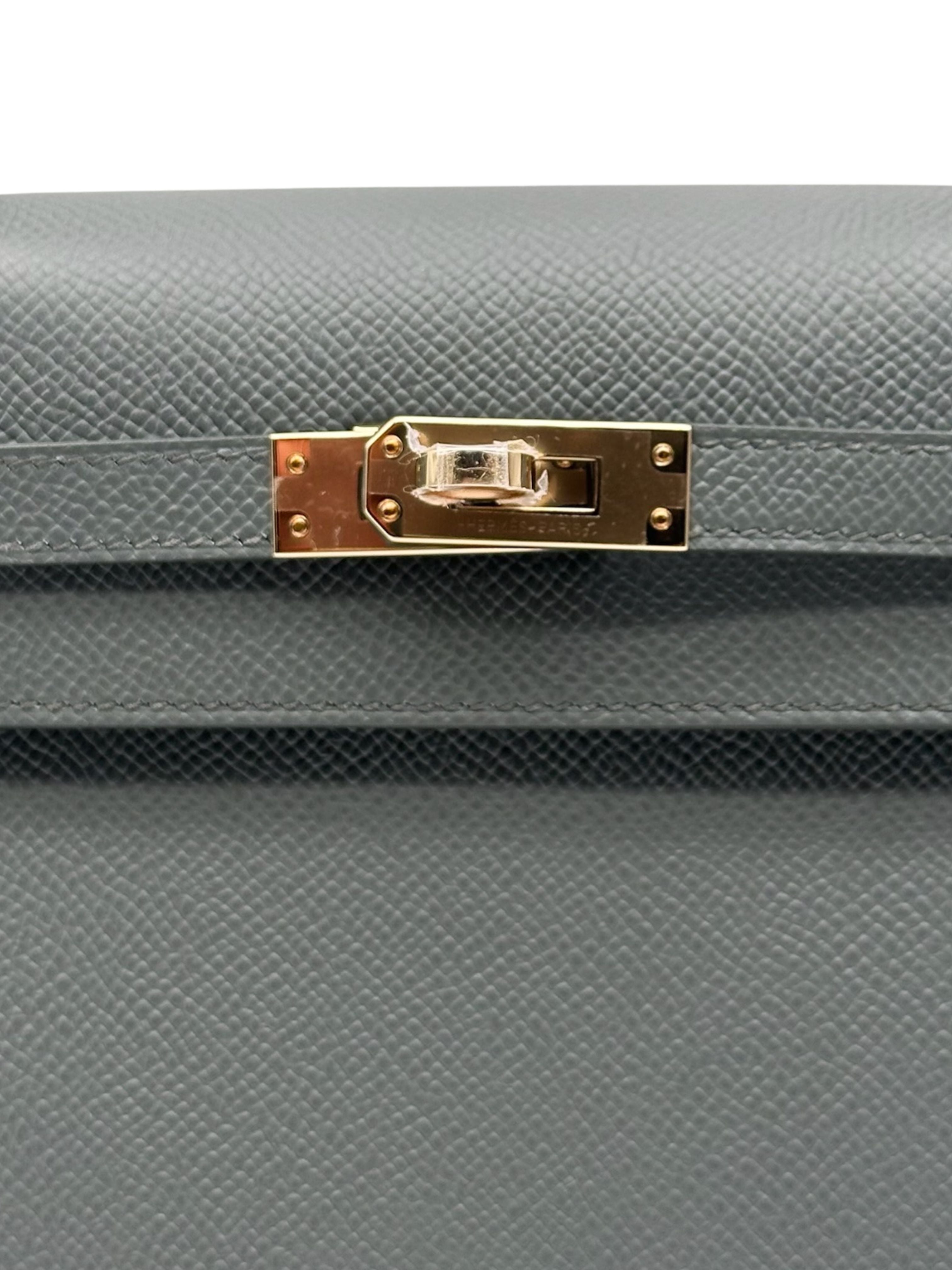 Hermès Kelly 25 Epsom Vert Amande Gold Hardware
