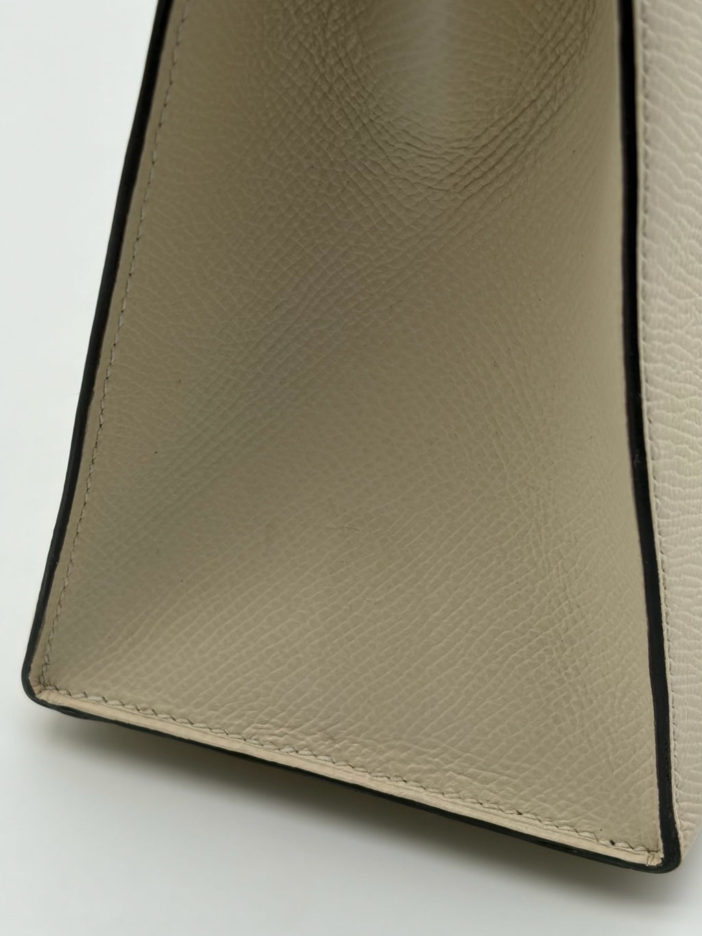Hermès Kelly 25 Epsom Nata/Ocre Palladium Hardware