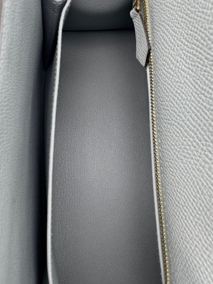 Hermès Kelly 25 Epsom Blue Glacier Gold Hardware