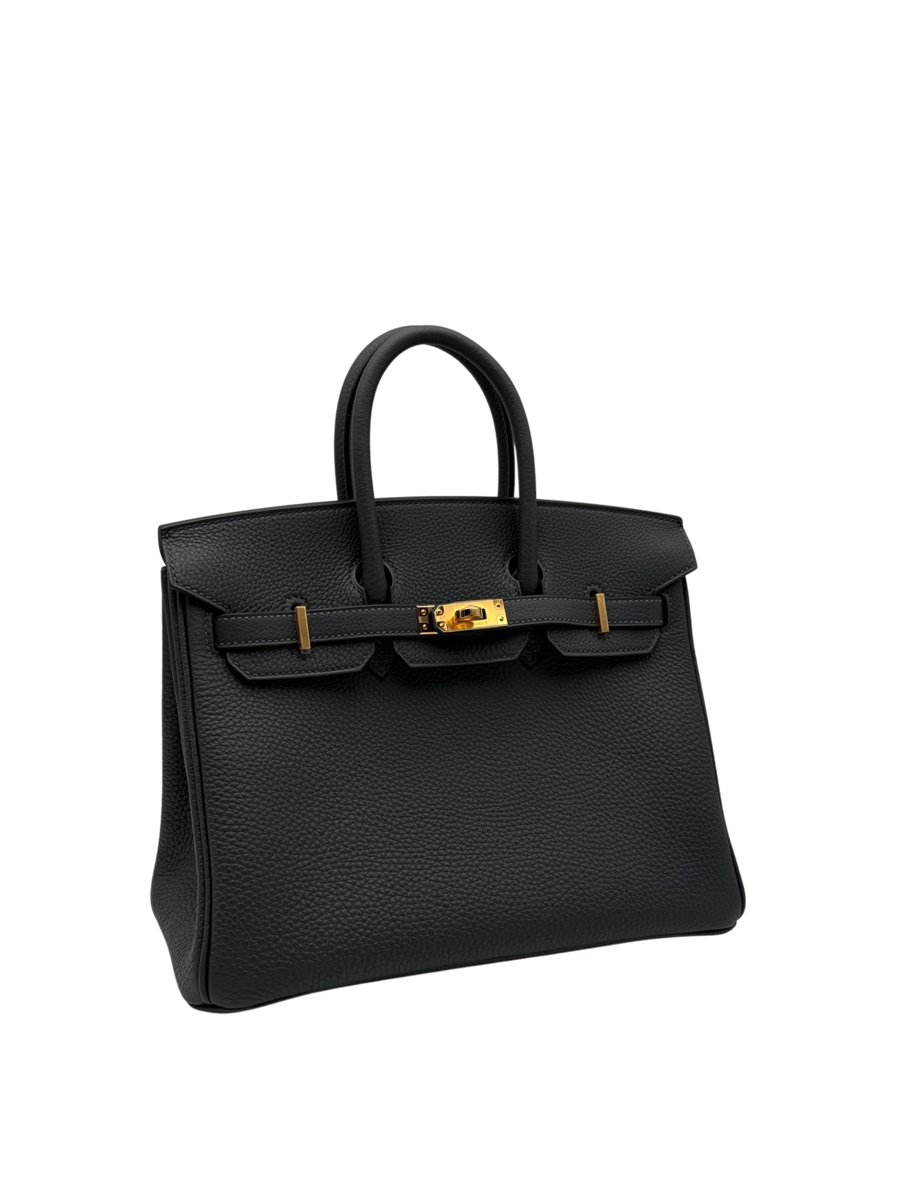 Hermès Birkin 25 Togo Gris Misty Gold Hardware