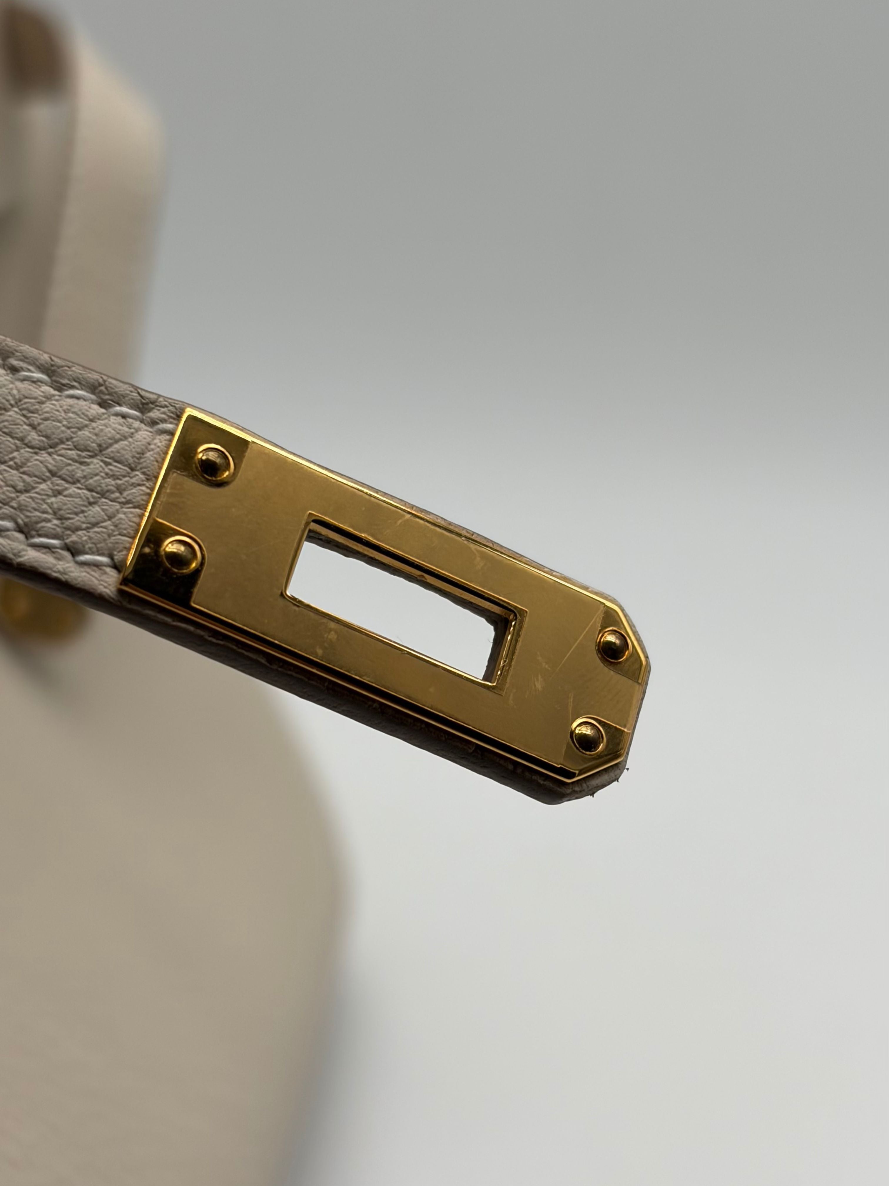 Hermès Birkin 25 Togo Craie Gold Hardware