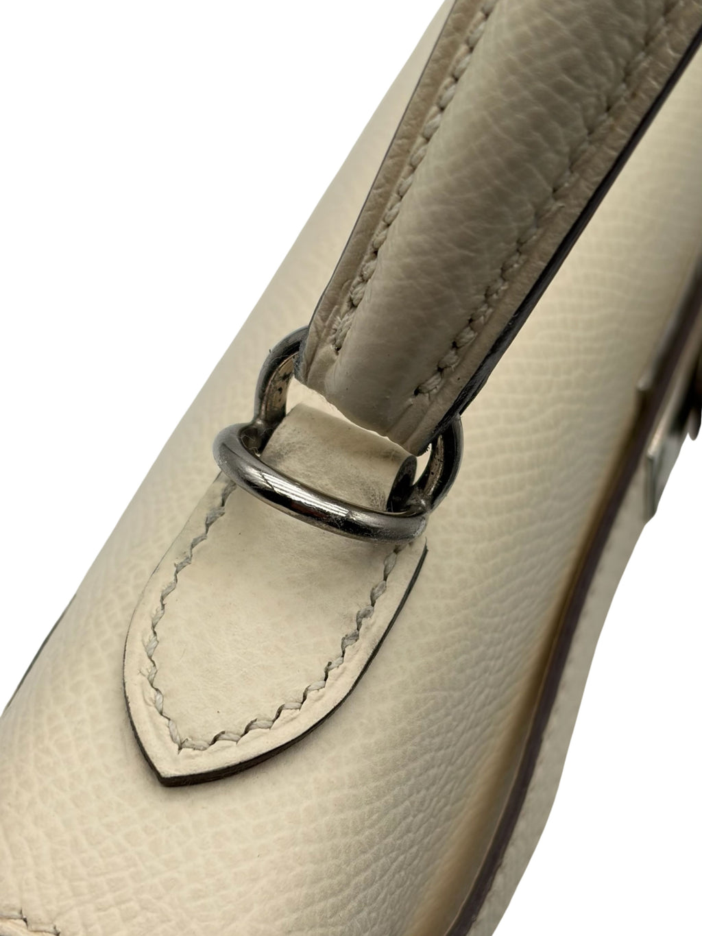 Hermès Kelly 25 Epsom Nata/Ocre Palladium Hardware