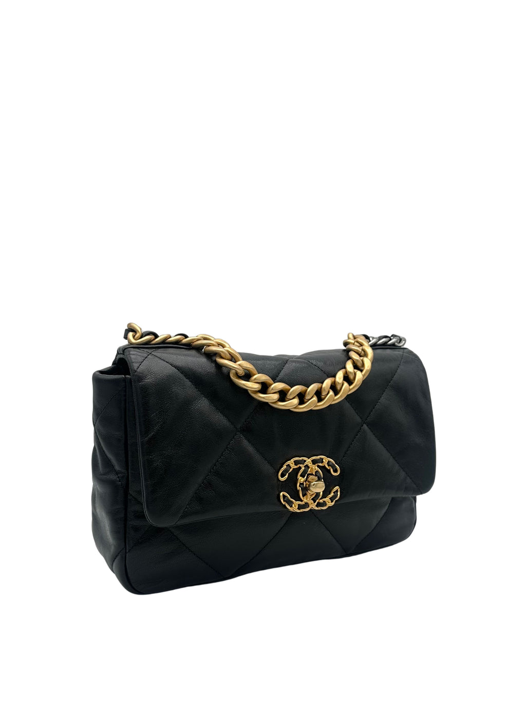 Chanel 19 Small Black Lambskin