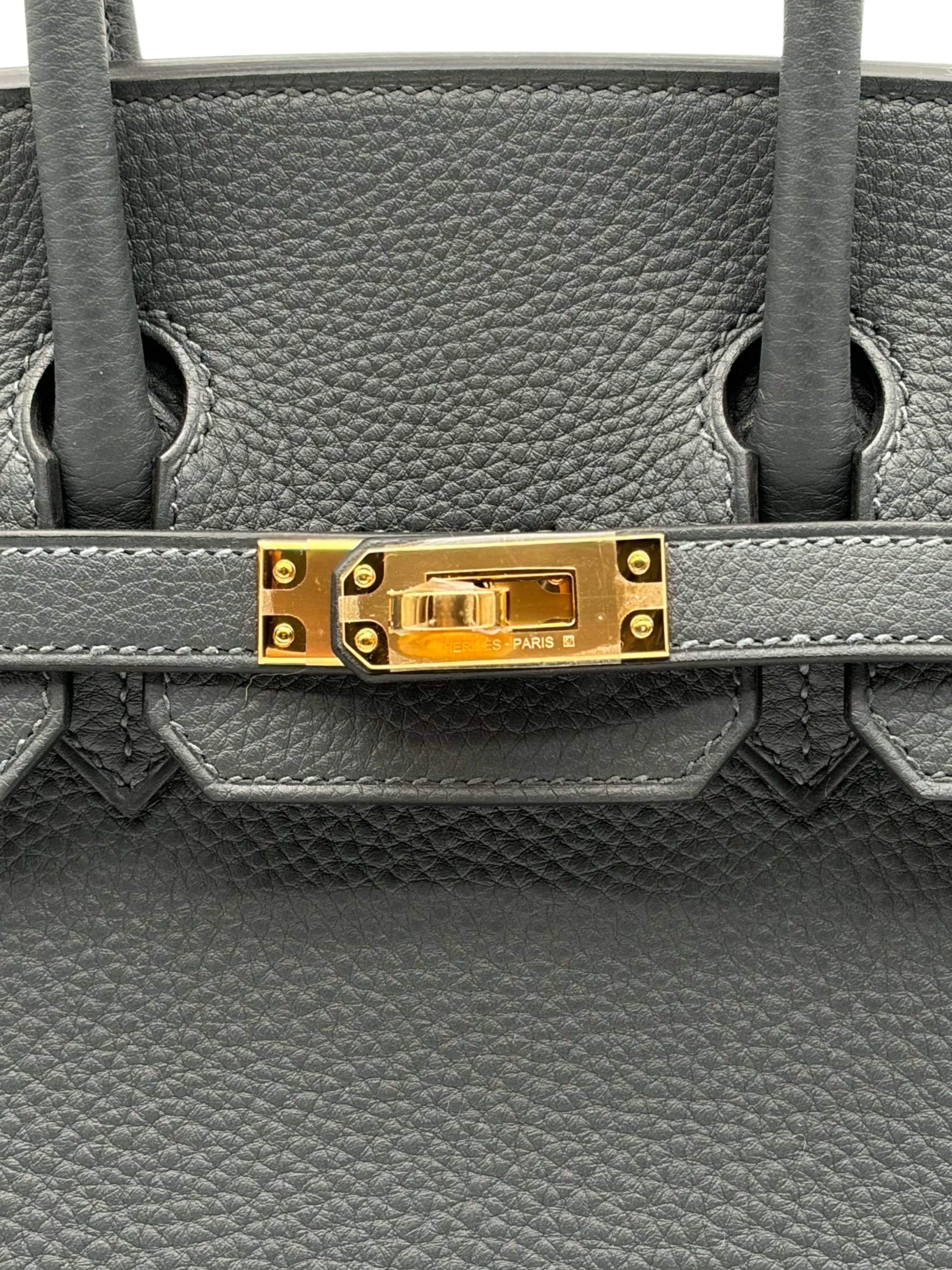 Hermès Birkin 25 Togo Gris Misty Gold Hardware