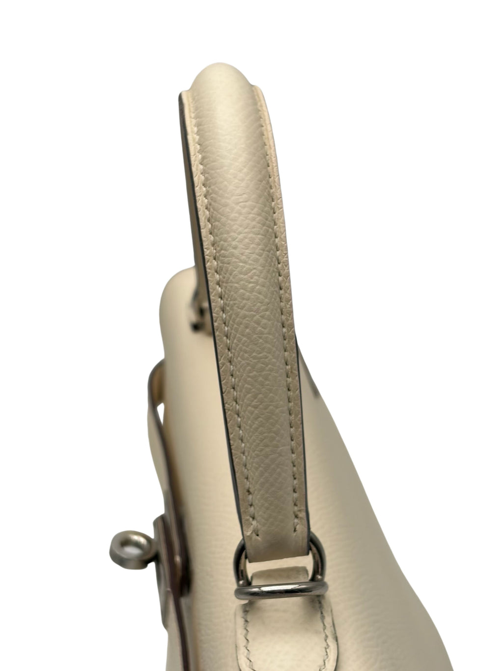 Hermès Kelly 25 Epsom Nata/Ocre Palladium Hardware