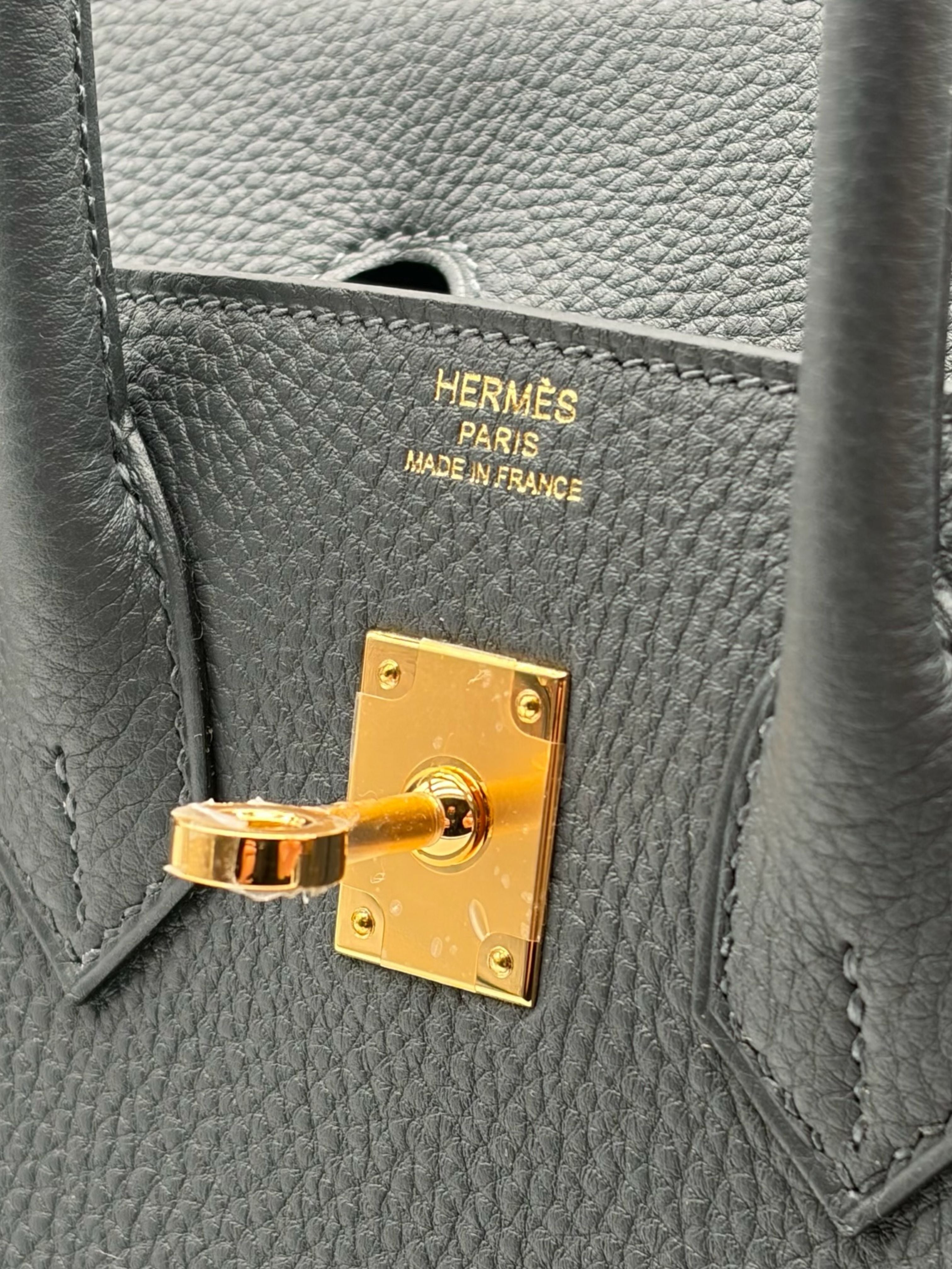 Hermès Birkin 25 Togo Gris Misty Gold Hardware