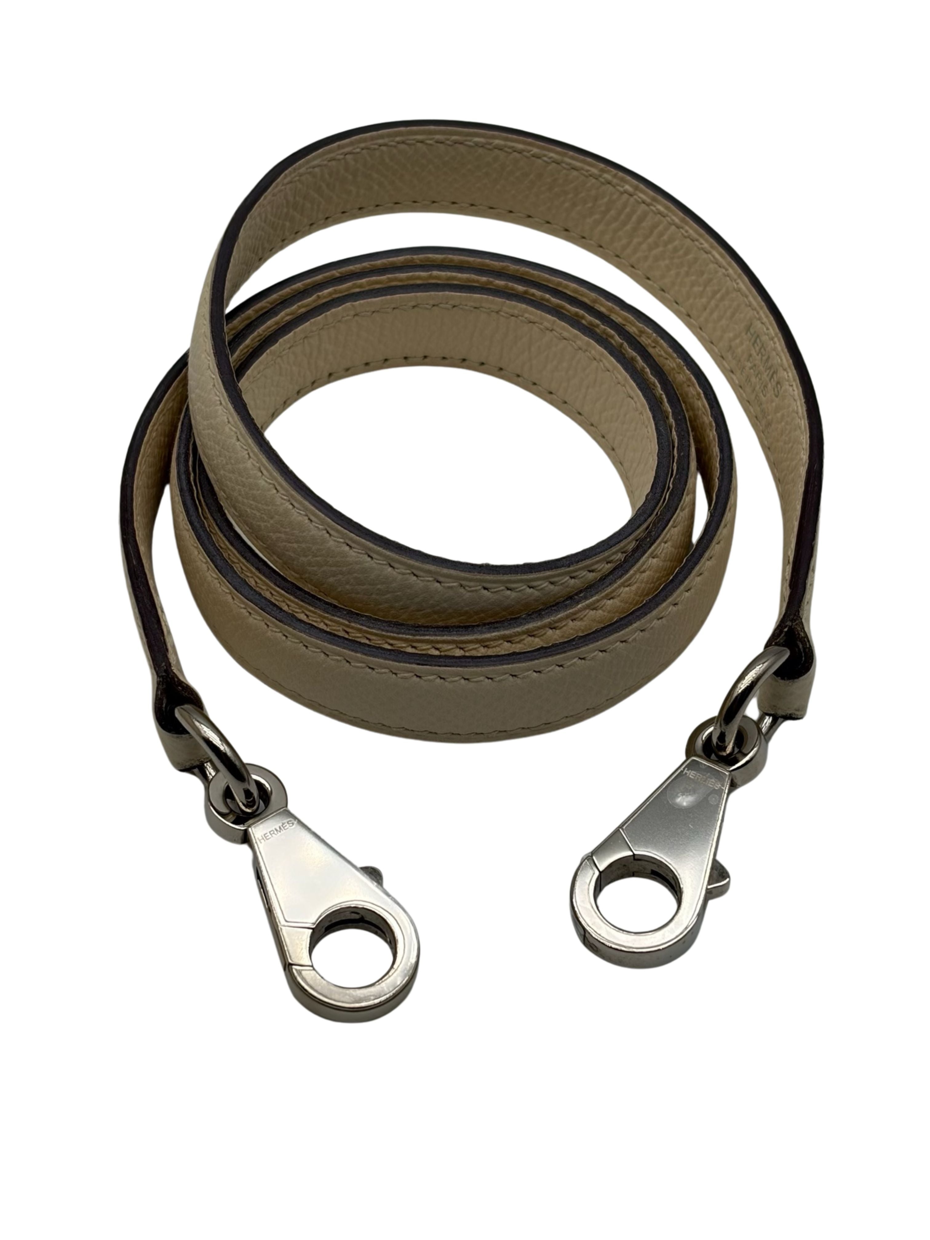 Hermès Kelly 25 Epsom Nata/Ocre Palladium Hardware