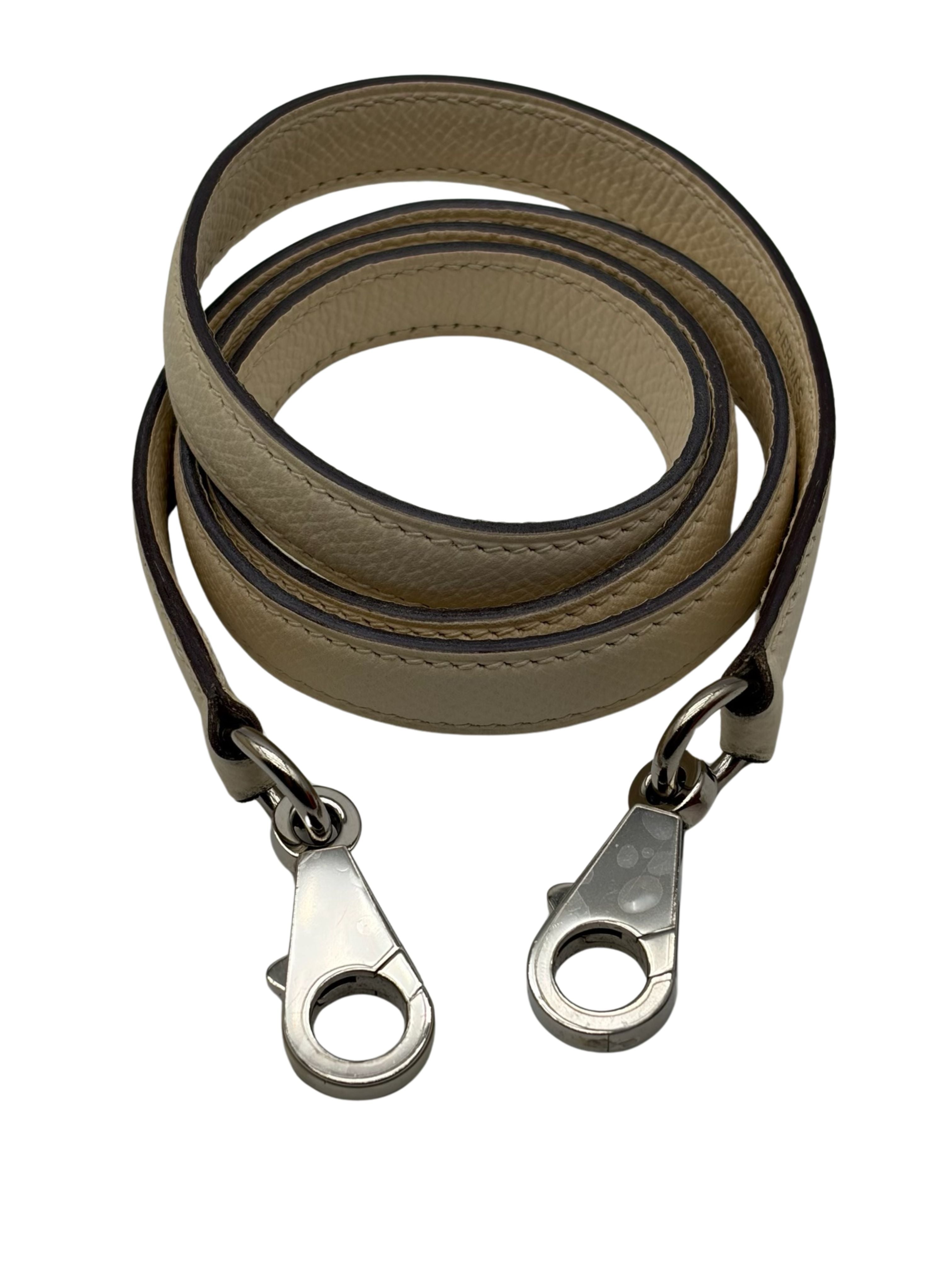 Hermès Kelly 25 Epsom Nata/Ocre Palladium Hardware