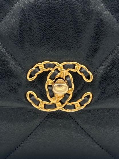 Chanel 19 Small Black Lambskin