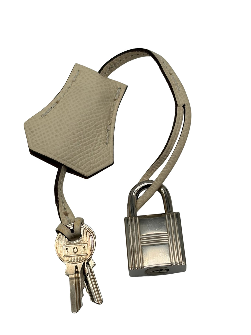 Hermès Kelly 25 Epsom Nata/Ocre Palladium Hardware