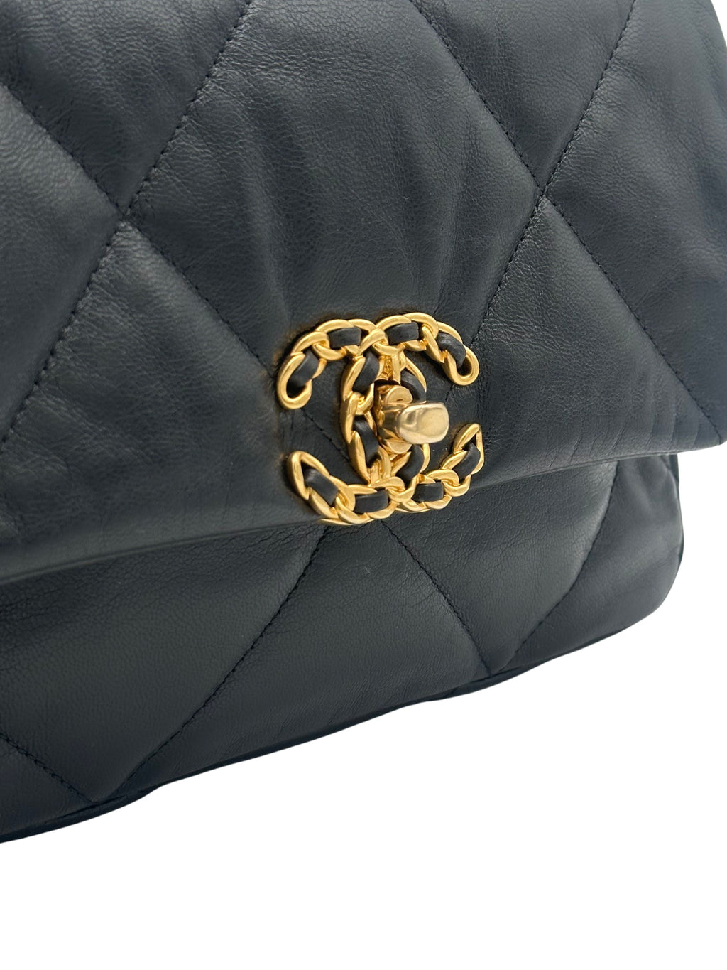 Chanel 19 Small Black Lambskin