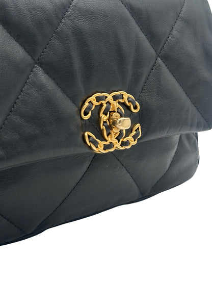 Chanel 19 Small Black Lambskin