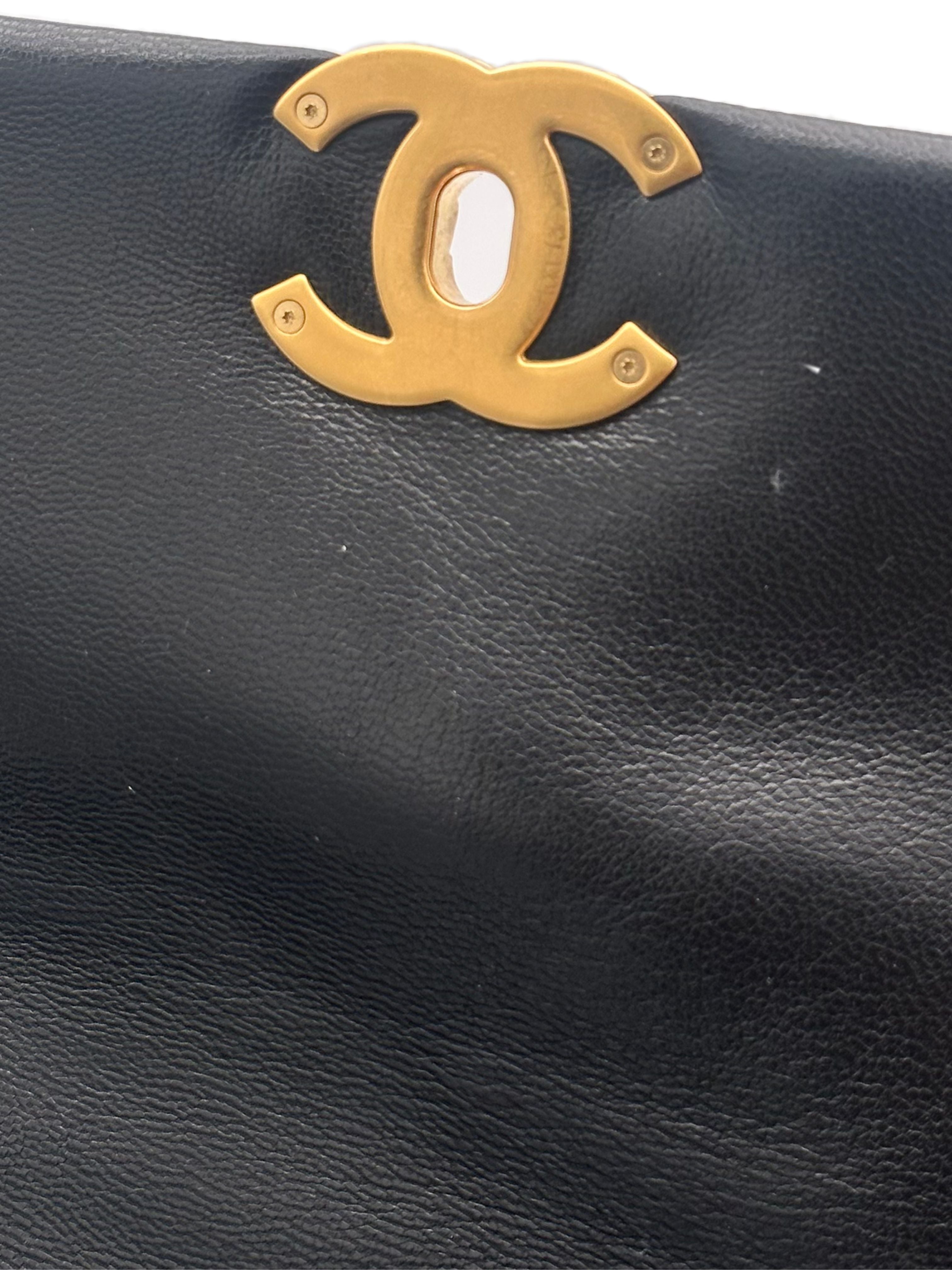 Chanel 19 Small Black Lambskin