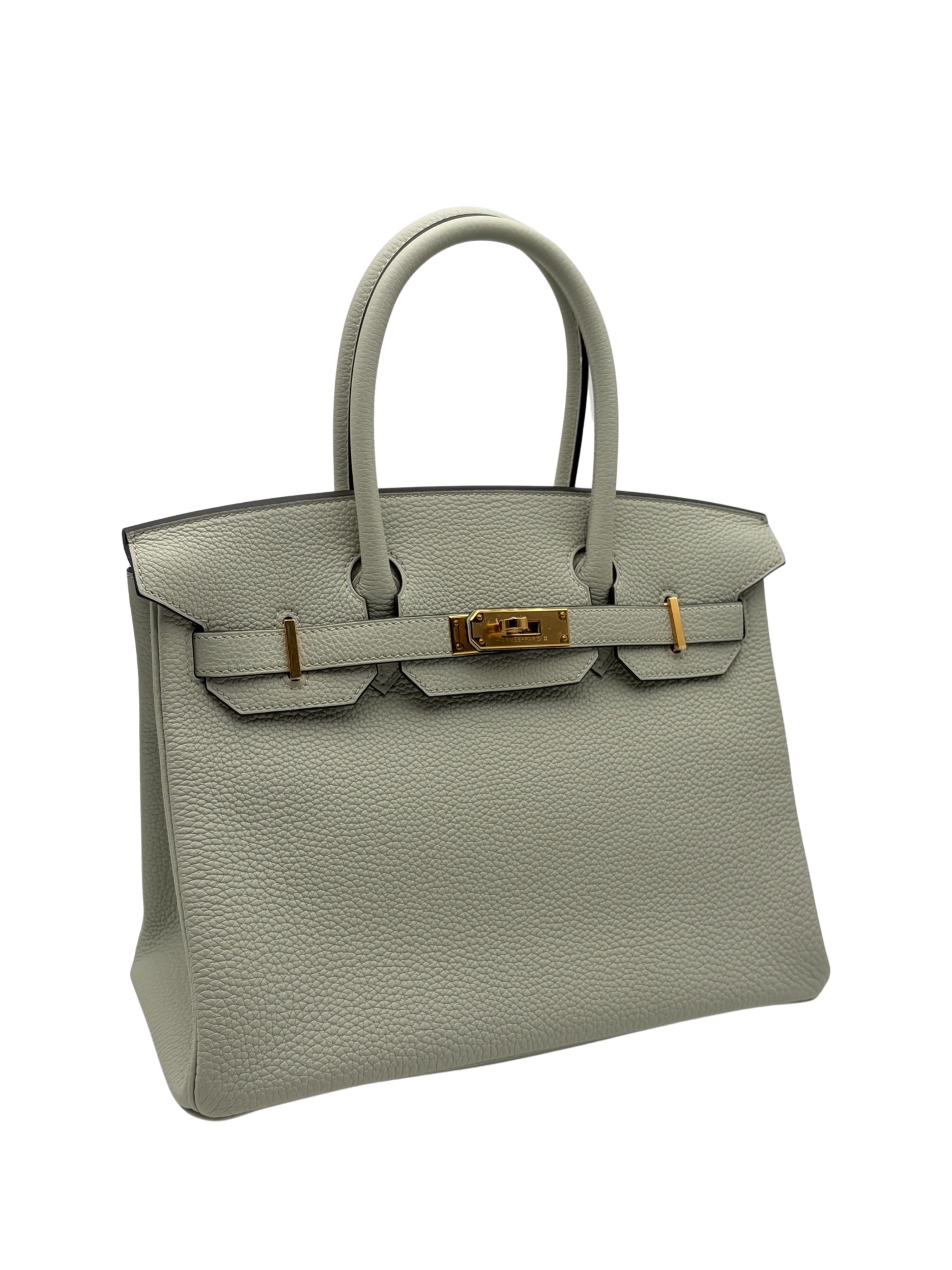 Hermès Birkin 30 Togo Gris Neve Gold Hardware