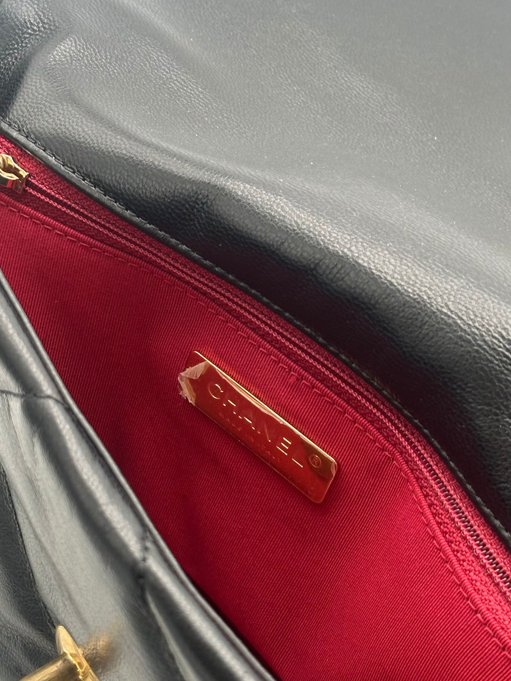 Chanel 19 Small Black Lambskin